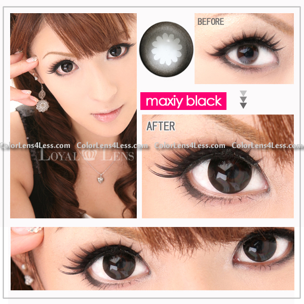 WX Black Colored Contacts (PAIR)