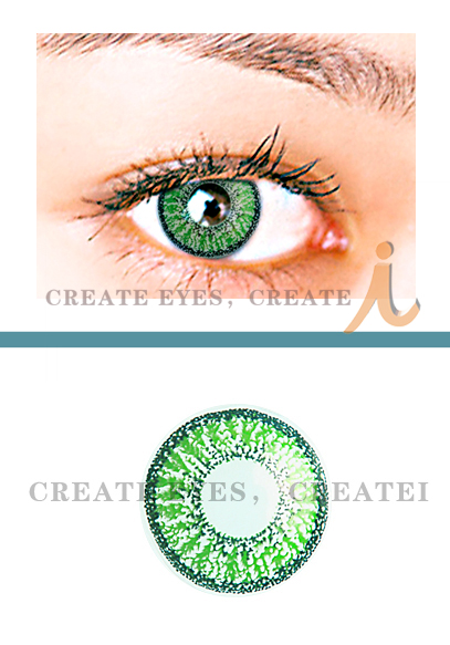 Shining Green Colored Contact Lenses ( Pair )
