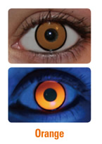 UV Orange Manson Crazy Contact Lenses (PAIR)