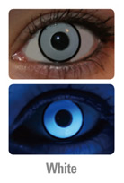 UV White Manson Crazy Contact Lenses (PAIR)