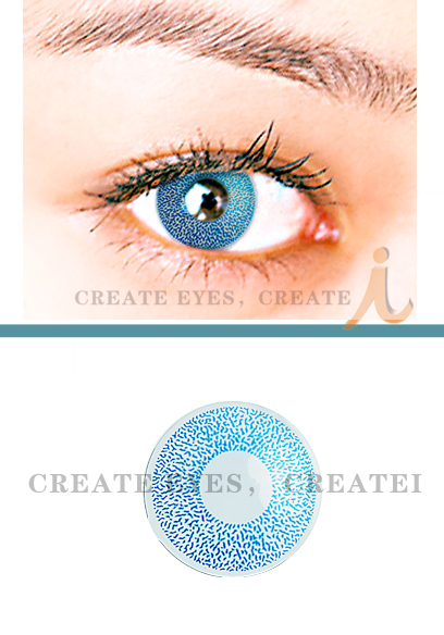 Blue Single Colored Contacts (PAIR)