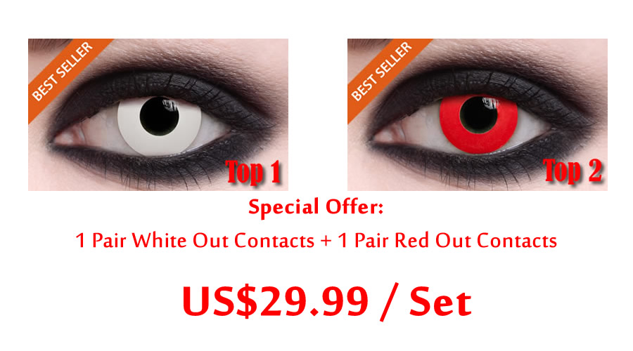 Special Offer: White Out Contacts + Red Out Contacts